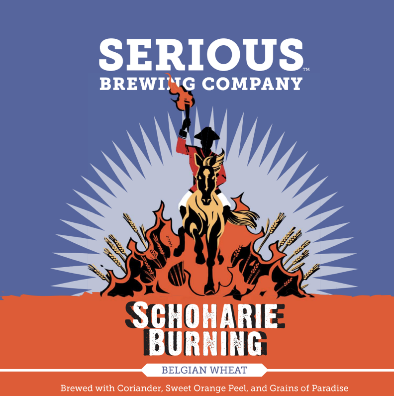 Serious Brewing Company Schoharie Burning Label Image